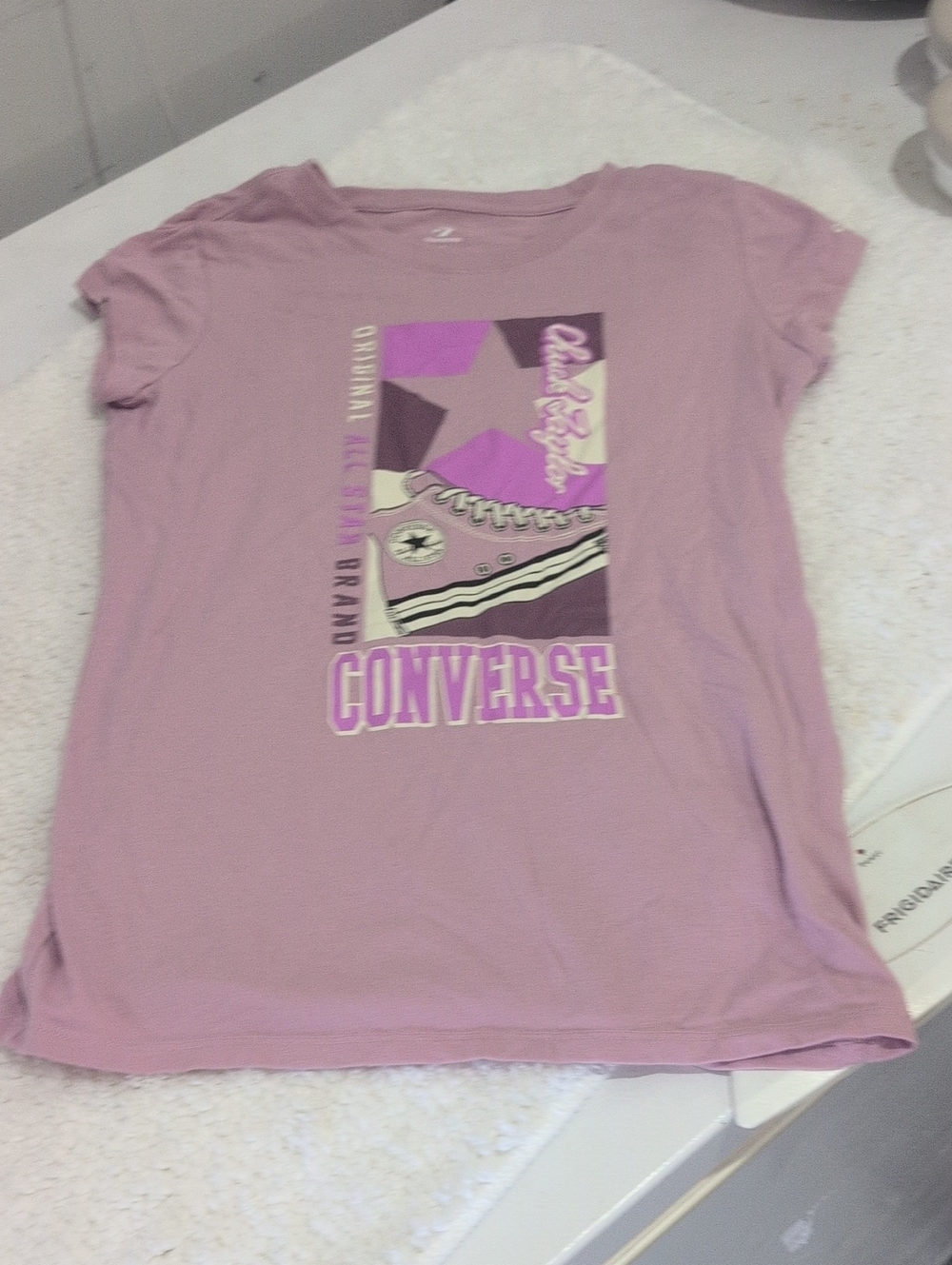 Converse Lavender Graphic Short Sleeve Tee